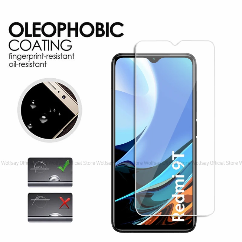 2/4 Uds Protector de pantalla para Xiaomi Redmi 9T vidrio templado Xiaomi Redmi 9T cubierta completa de pegamento película de vidrio de teléfono para Xiaomi Redmi 9T