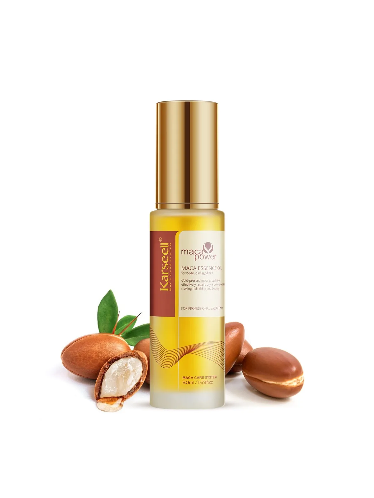 Karseell – huile capillaire pour la guérison des cheveux, pressée à froid, sans poids, huile d'argan marocaine, sérum capillaire pour nourrir et réparer les cheveux endommagés