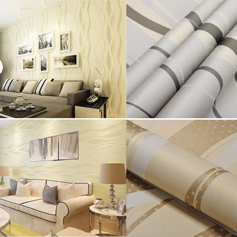 Voltsify 10M Modern 3D Victorian Embossed Wallpaper Deluxe Feature Wall Decor Paper Roll