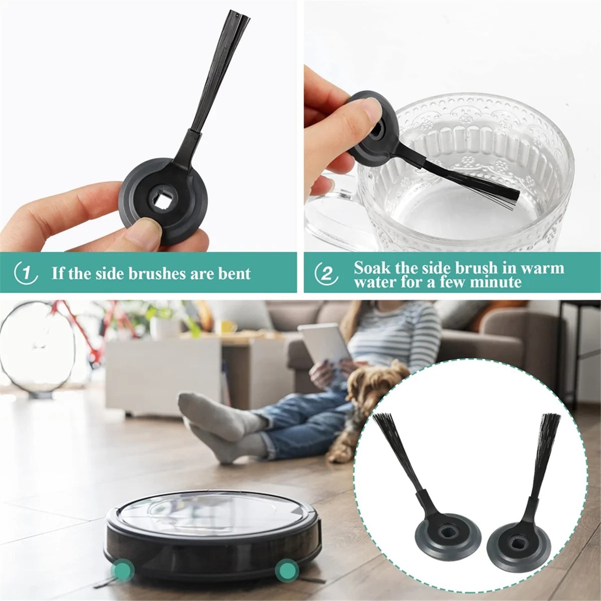 Сменный фильтр для RVSBK950, сменные боковые щетки для ION S87 R85 RV850 Robot