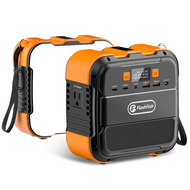 Estación de energía portátil recargable de 120W, 26400mAh, 98Wh, generador Solar, Banco de energía LED para avión, Camping, Dron, batería para ordenador portátil