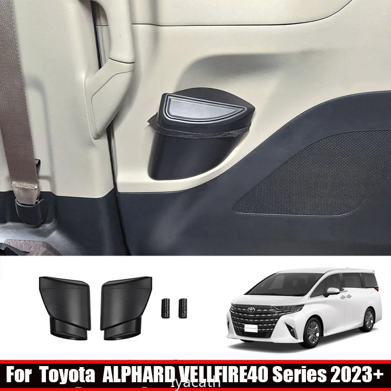

Для Toyota Alphard Vellfire 40 Series 2023 2024, ABS, средний ряд, автомобильная дверь, мусорное ведро, крышка ящика для хранения мусора, аксессуары для интерьера