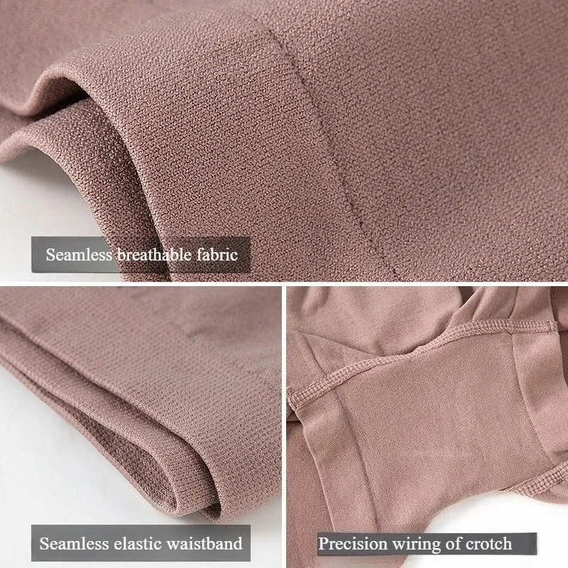 Pantaloni di sicurezza invisibili ad angolo piatto in morbido cotone senza cuciture da donna sexy Boyshort in seta di ghiaccio traspirante a vita media mutande femminili