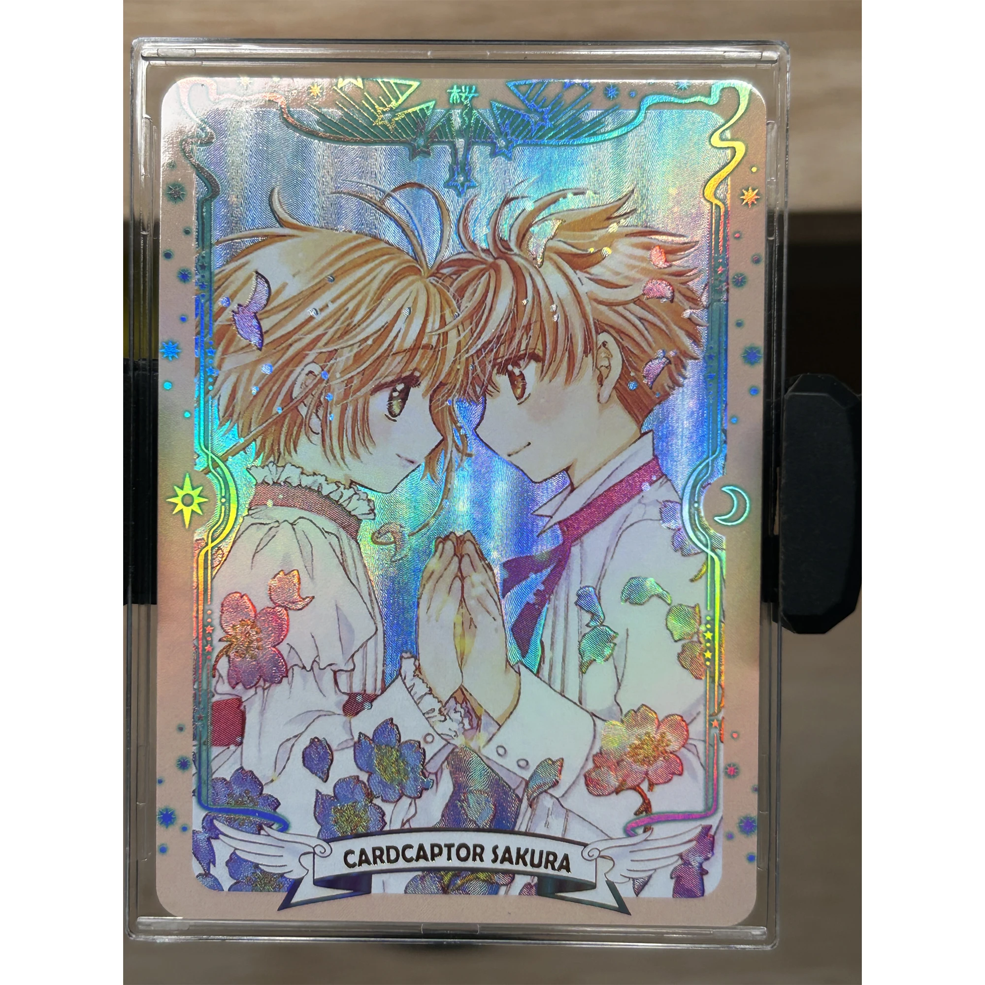 Diy Self Made Card Captor Kinomoto Sakura Li Syaoran Texture Flash Cards Single Card Game Anime Collection Cards Gift Toys