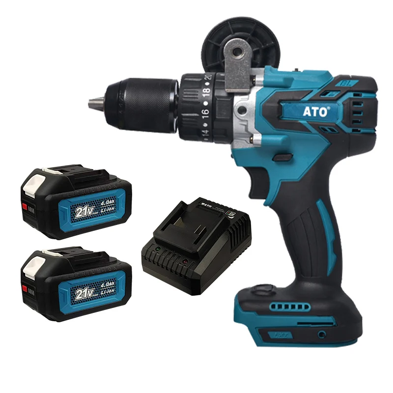 Imagem -05 - Ato-brushless Broca Elétrica sem Fio Furadeira de Impacto sem Fio Dirt Screwdriver Lithium Power Tools para Makita Bateria 18v 52nm