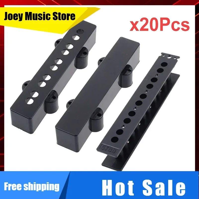 

20 шт., чехлы для звукоснимателей/бобины 5JB 100,5/10 мм, чехлы для звукоснимателей для 5-струнных электрических басов, черные