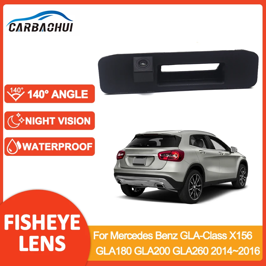 HD 1080P Car Reverse Backup Trunk Handle Camera For Mercedes Benz GLA-Class X156 GLA180 GLA200 GLA260 2014~2016