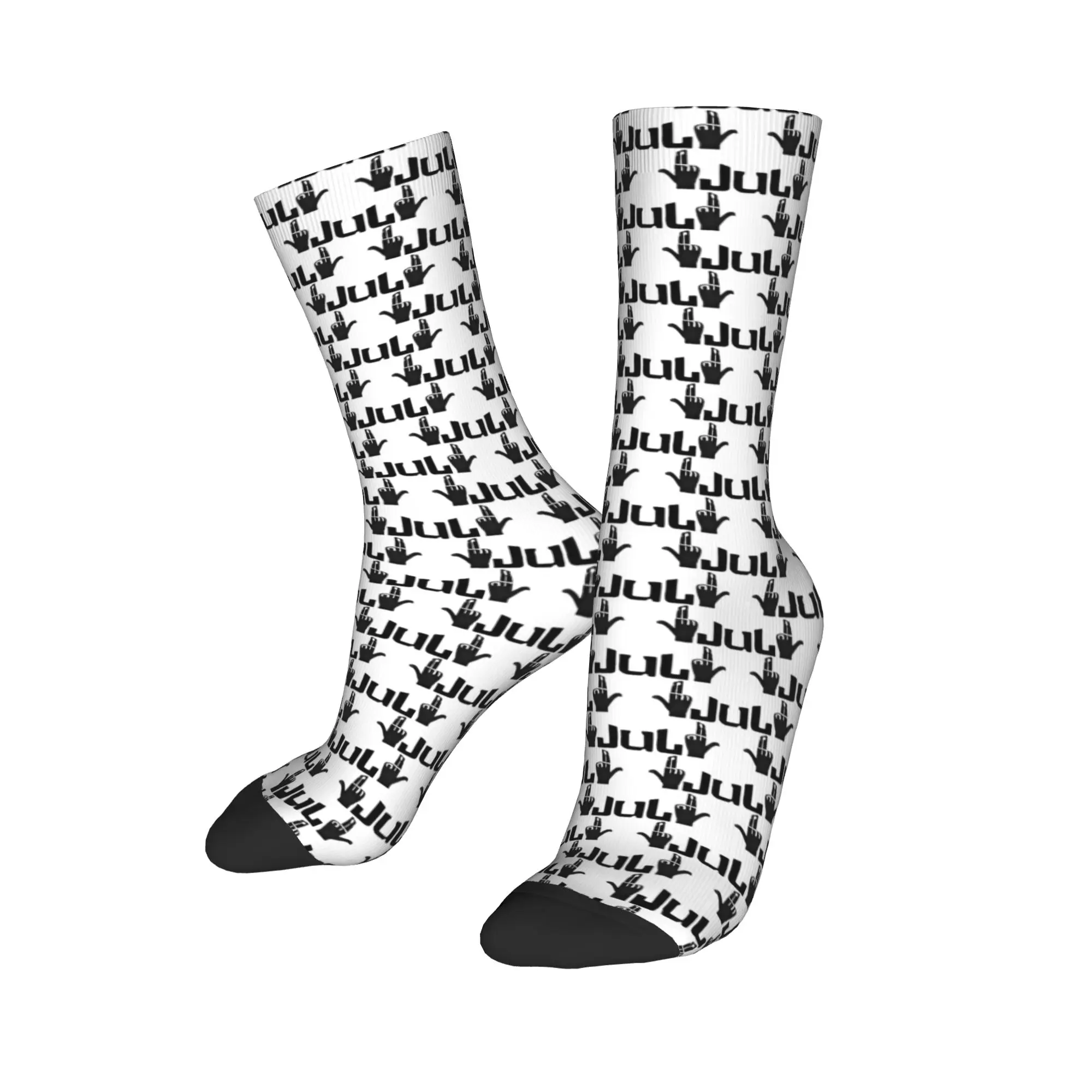 

Love Jul France Rapper Socks Vintage Stockings Autumn Non Slip Men's Socks Breathable Graphic Running Sports Socks
