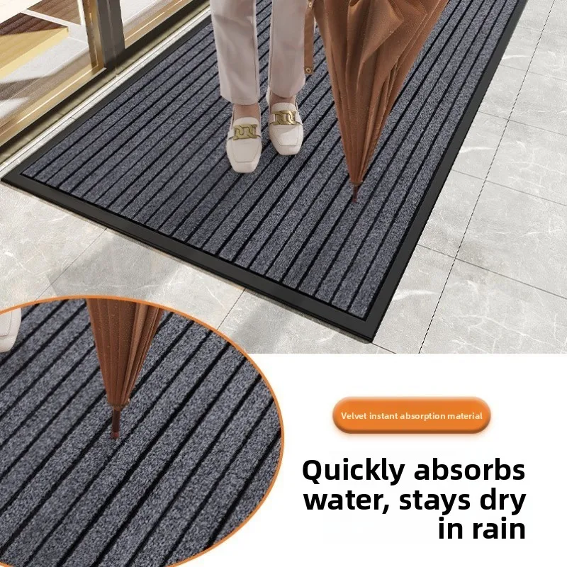 

Высокоэстетический входной коврик Коммерческий красный коврик Высококачественный противоскользящий ковер Удаление песка и пыли на открытом воздухе для роскошного дома