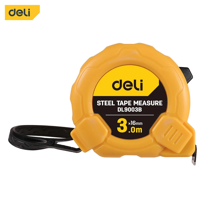 Deli Tape Measure 3M 5M 7.5M 10M Precision Durable ABS Case Measuring Ruler Measuring Tape Precise And Clear High Quality