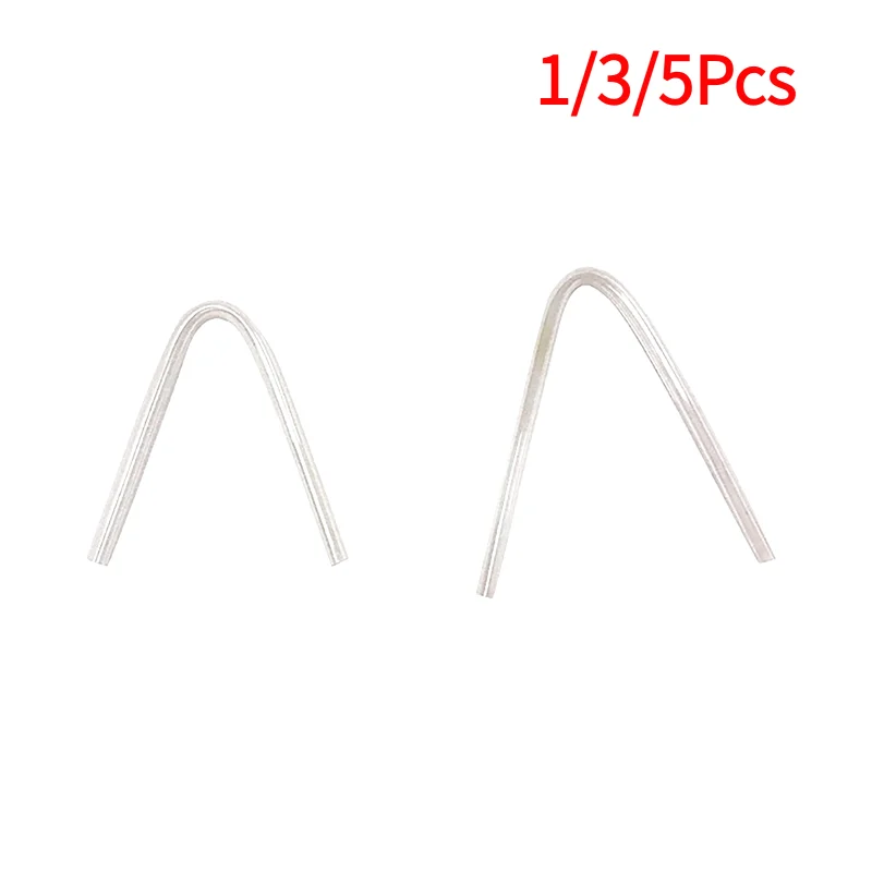 *1/3/5Pcs U Shape BTE Earmold Hearing Aid Bent Tubing PVC Transparent Earmold Tube Tubing For DIY BTE Hearing Aid Accessories