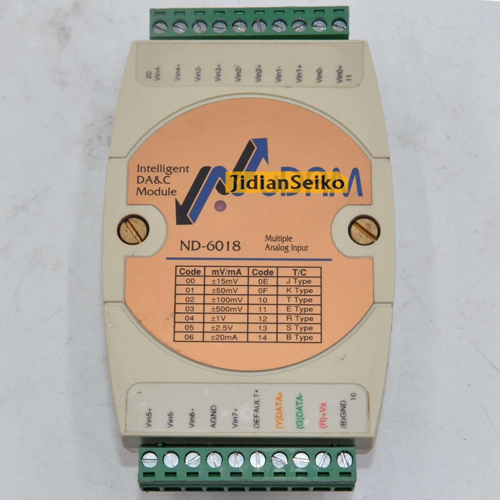 Module d'entrée d'e/s à distance, Module d'entrée de Thermocouple à 8 canaux, ND-6018