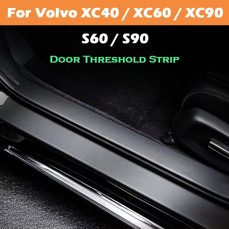 

Для Volvo XC40 XC60 XC90 S60 S90 наклейка на порог автомобиля наклейка защитная полоса пороговая полоса против царапин водонепроницаемая защитная пленка