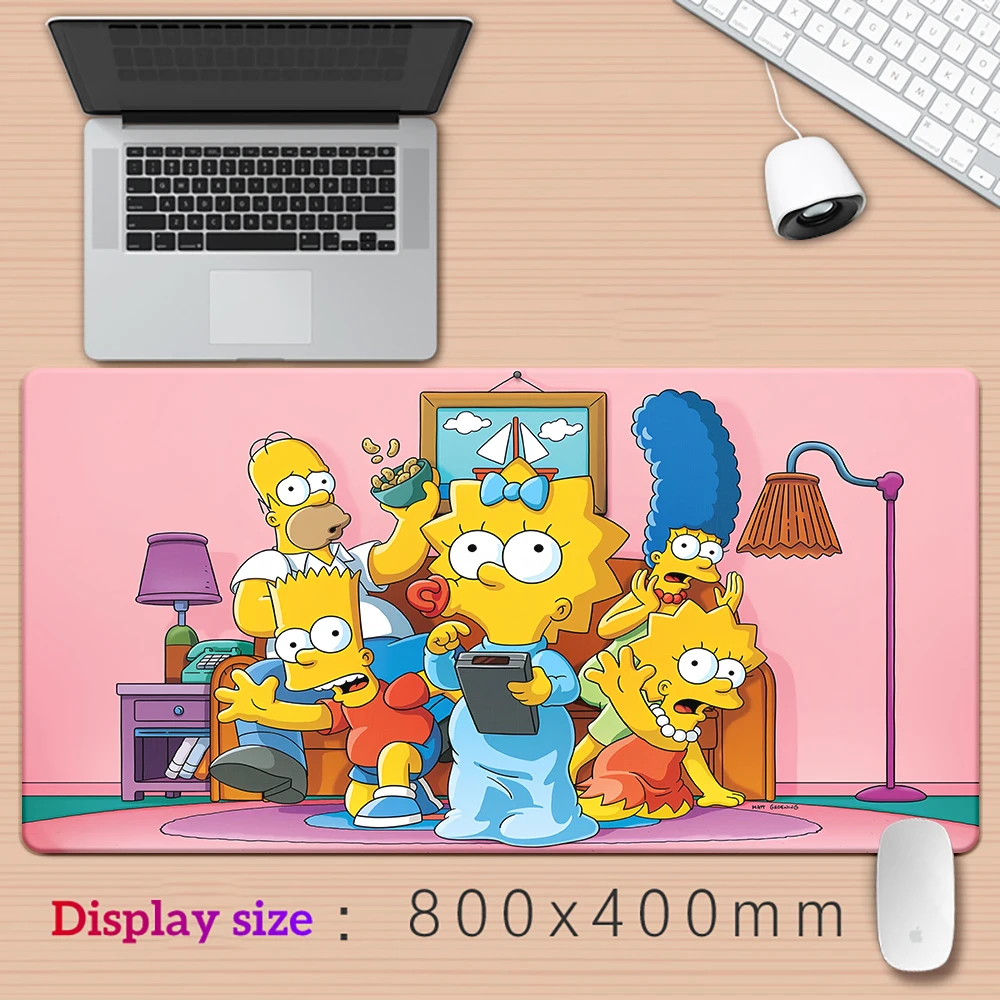 C-The -S-imp-sons Large MousePad XXL,Mouse Pad Keyboard,Gaming Accessories,Mouse Mats,Office,PC,Computer Gamer Laptop Desk Mat.