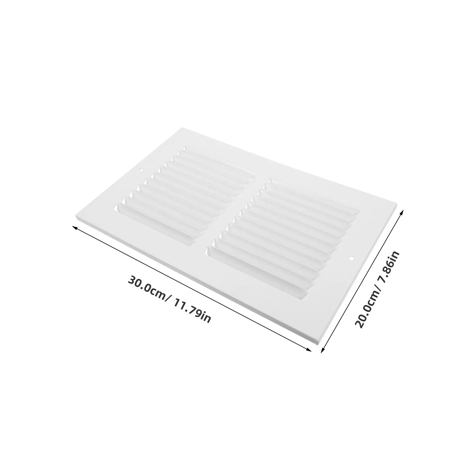 White Vent Cover Louvered Return Air Grille Hvac Flush Mount Panel Paintable Metal Ventilation Grill Wall Ceiling 10x6 Air