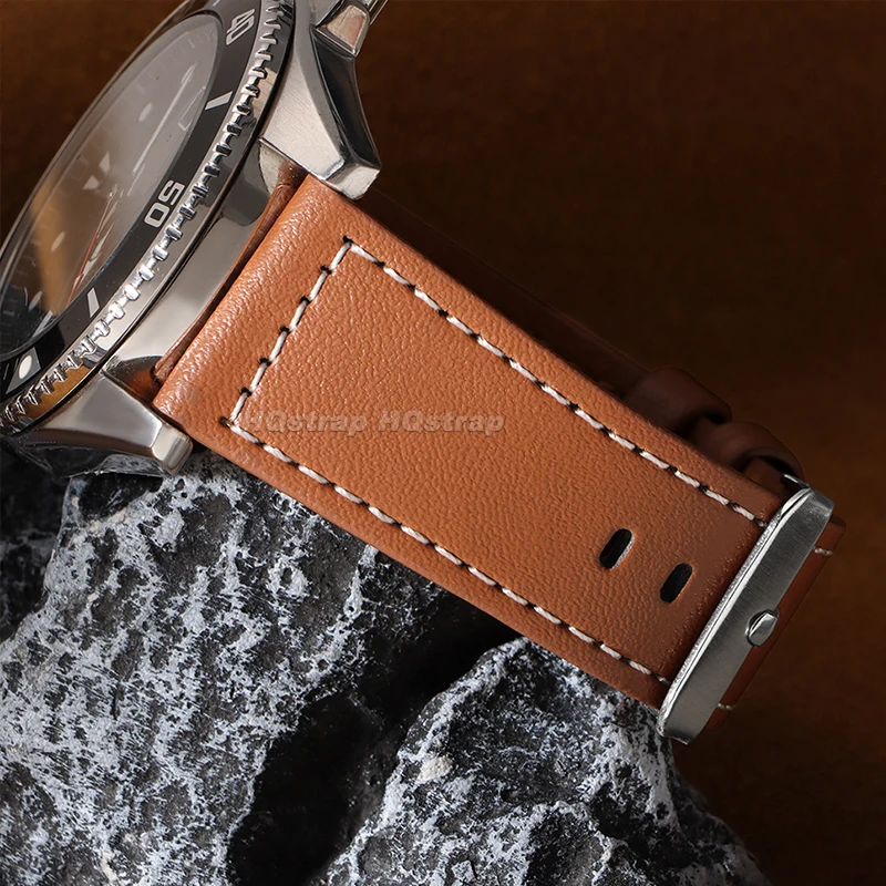 Cinturino per orologio in pelle 20mm 22mm per Huawei Gt3 Gt2 per cinturino Seiko Bracciale universale a sgancio rapido Cinturino sportivo confortevole