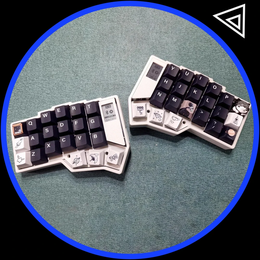Corne Wireless Split Keyboard Kit RGB Hotswap Customize Split Mechanical Keyboard Kit With Screen Knob Joystick Support ZMK Gift