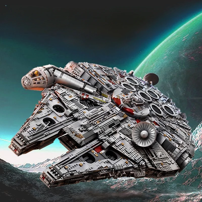 8445 PCS Compatible 75192 Falcon Ship Building Blocks Bricks Toys 05132 Millennium spacecraft Christmas Birthday Gifts