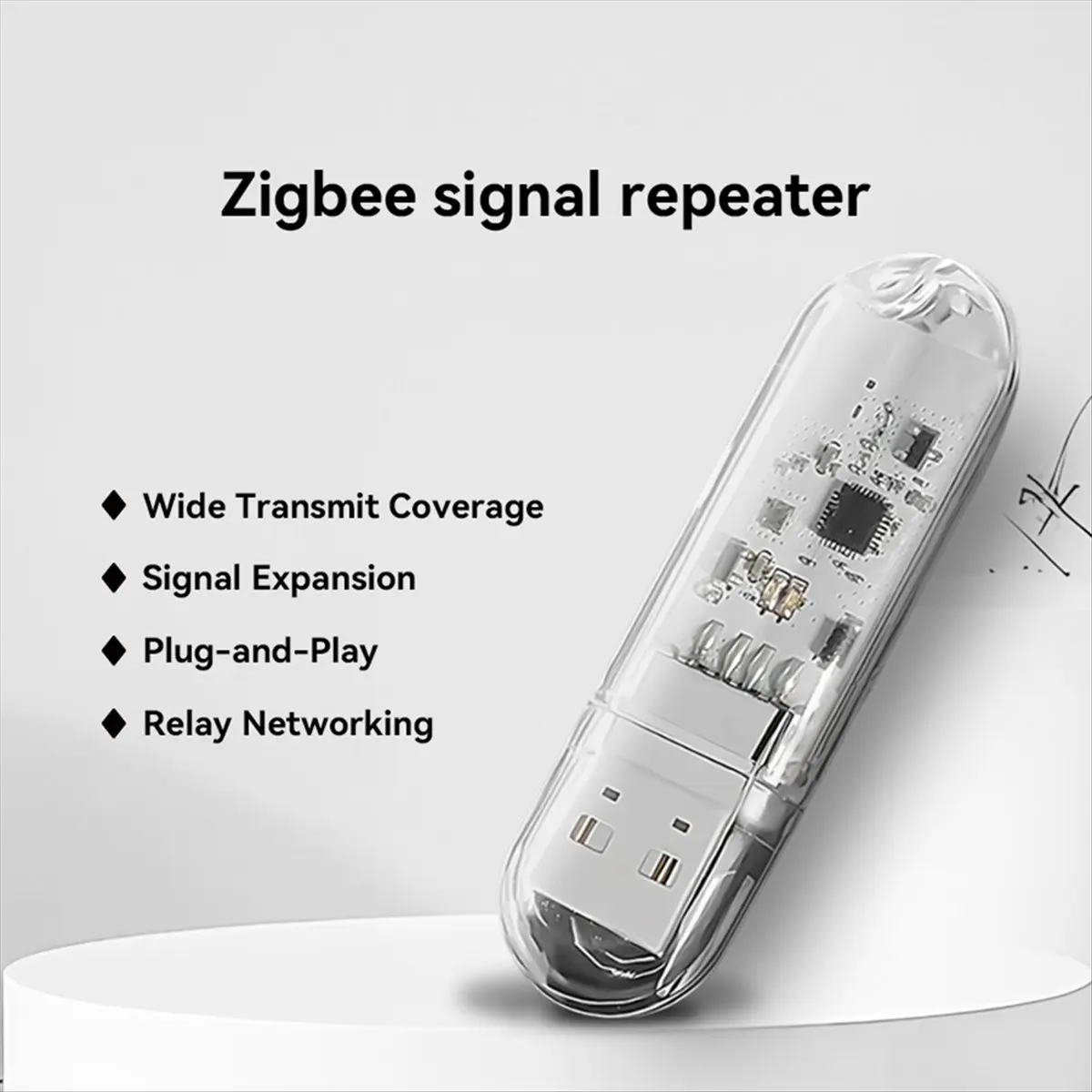 Friendly! APP ZigBee 3.0 USB Signal Amplifier Extender Signal Repeater Full-House Coverage Smart Home Singal Extension