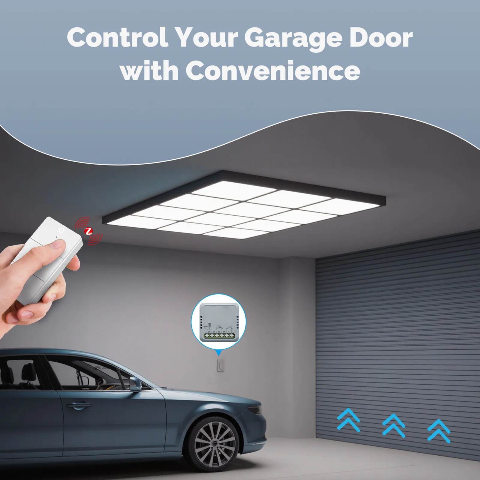 

Беспроводной настенный выключатель с кнопочным управлением, 3 положения, 9 сценариев, на батарейках CR2032