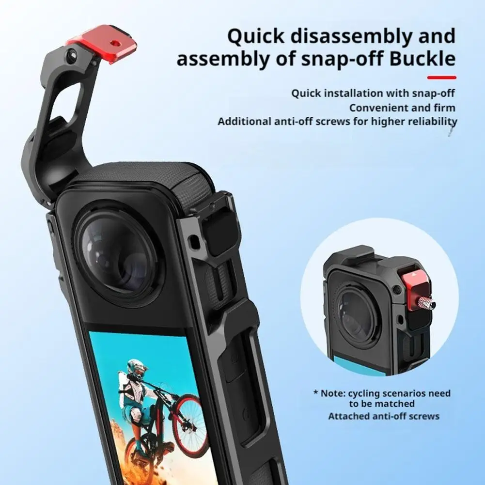 For Insta360 X5 Metal Rabbit Cage Protective Expansion Case For Insta 360 X5 Action Camera Accessories L2R3 - Image 3