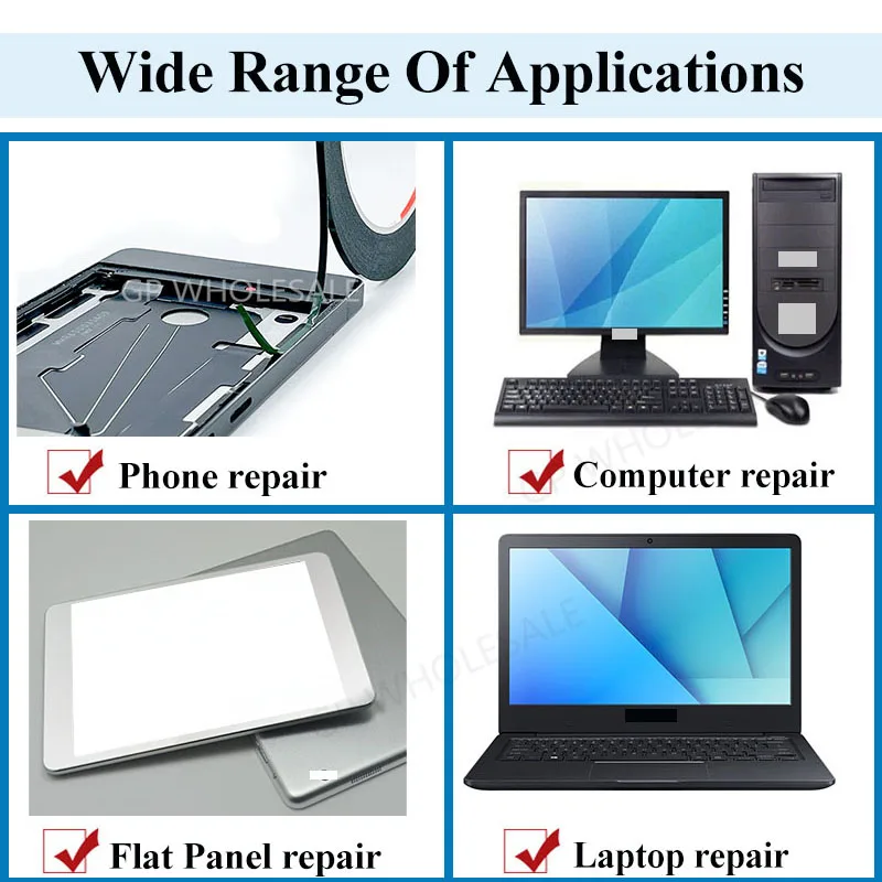 0.3mm Thick, 2mm/3mm/4mm/5mm Choose, Dustproof Seal Foam Sponge Tape, Double Sided Adhesive for Iphone Tablet Screen Display Fix