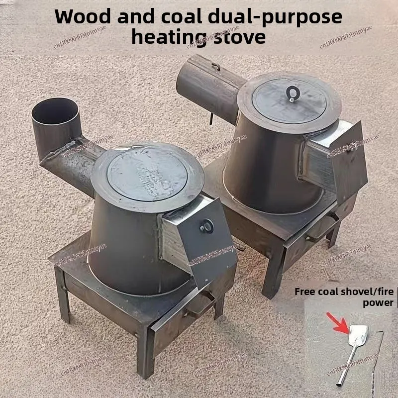 Rural Heating Stove Firewood-coal Dual-purpose Coal Household Steel Plate Stove Winter Firewood Outside Small Villa