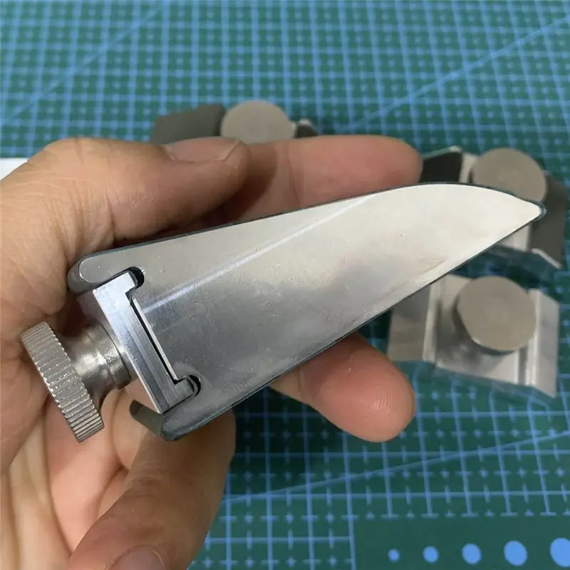 A67P-Aluminum Alloy Sandpaper Rack Grinding Clip Inner Corner Plane Polishing Hand-Held Sandpaper Leather Edge Grinder