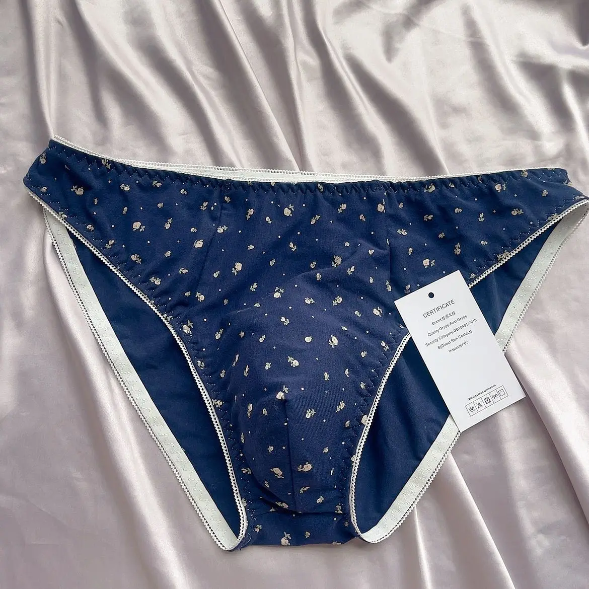 

Man's Pink BF Briefs Live Show Dance Costumes Harajuku