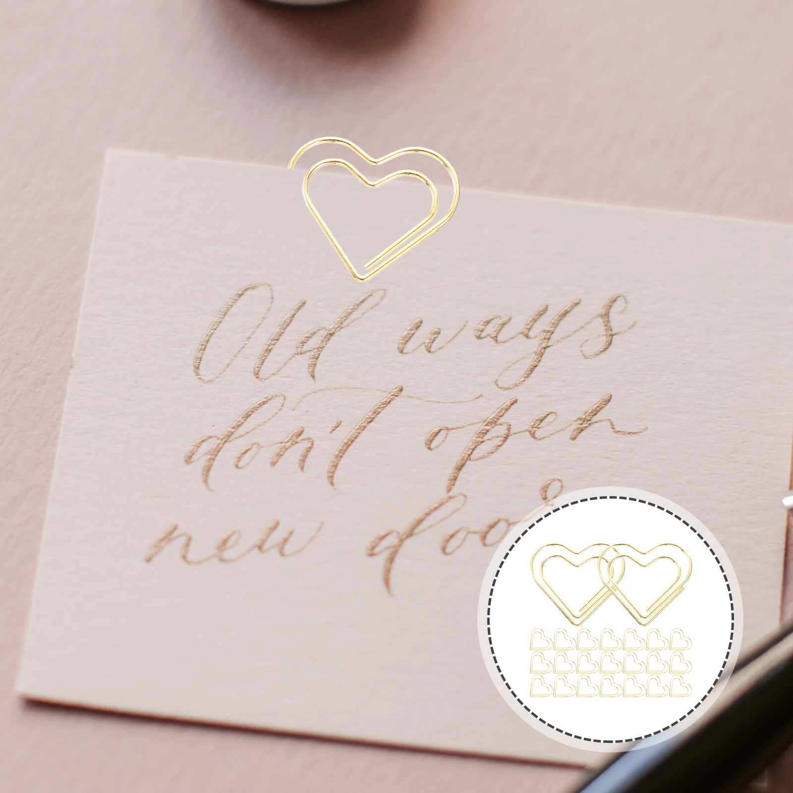 

100 Pcs Paperclip Stationery Color Office Clips Paperclips Decorative Shapes Metal Cute Popularity