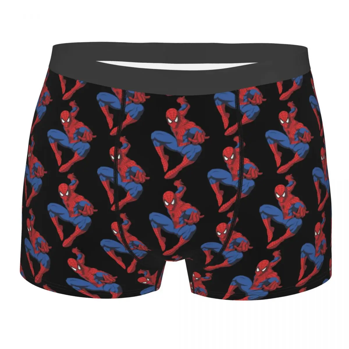 

Custom Spider Man Cartoon Superhero Boxer Shorts For Men 3D Print Underwear Panties Briefs Soft Underpants