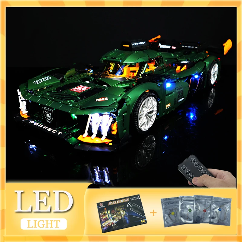 RC DIY LED Light Kit For LEGO GULY 10616 Techincal Super Sports Car  ( Only LED Light,Without Blocks Model)