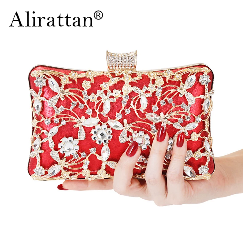 

Alirattan Evening Bags for Women 2024 New Ladies Handbag Diamond Banquet Party Clutch Versatile Dress Bag Bolsa Feminina