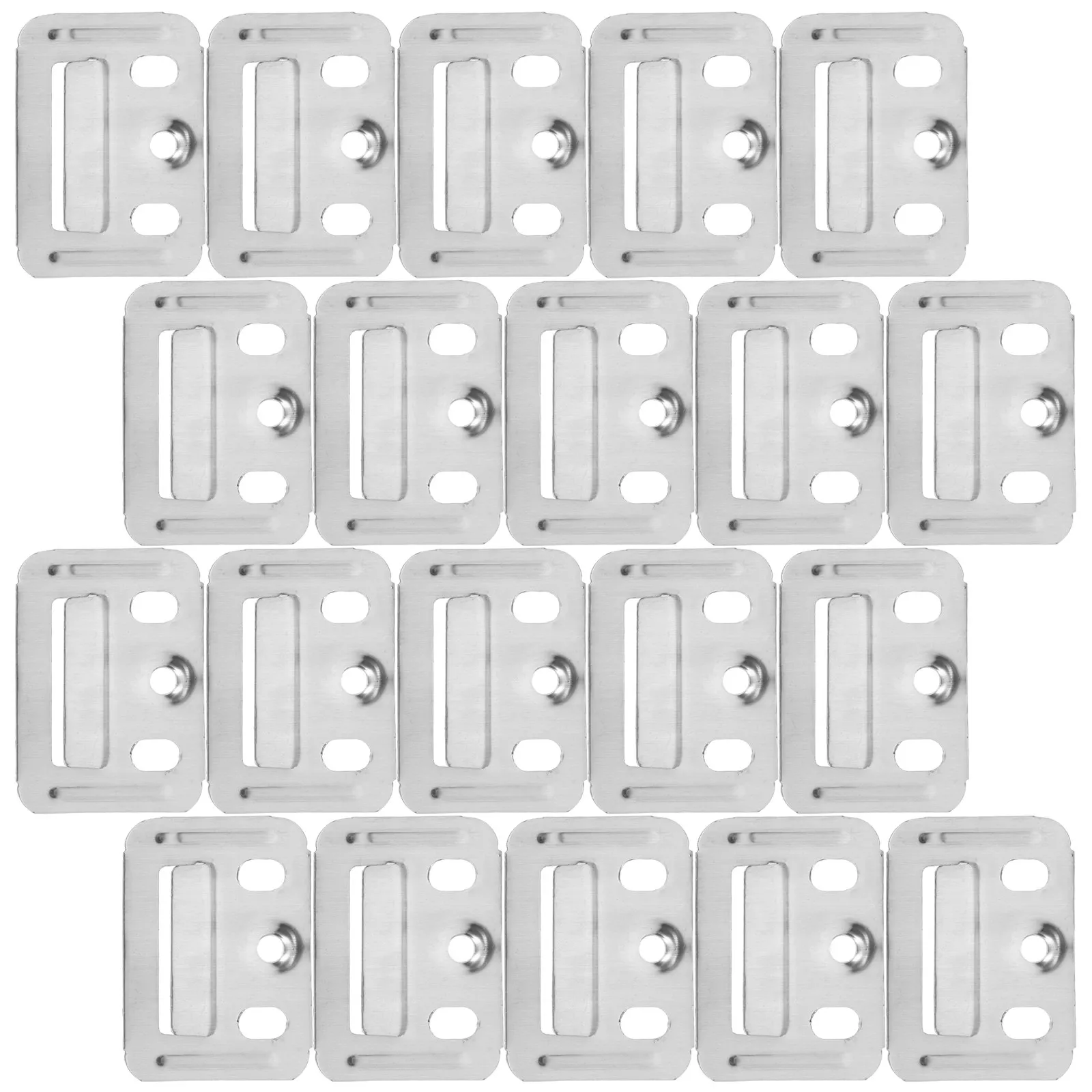 50Pcs Integrated Wall Panel Buckle Clips Stainless Steel Wallboard Fastening Clips for Bamboo Wood Fiberboard Wall Panel