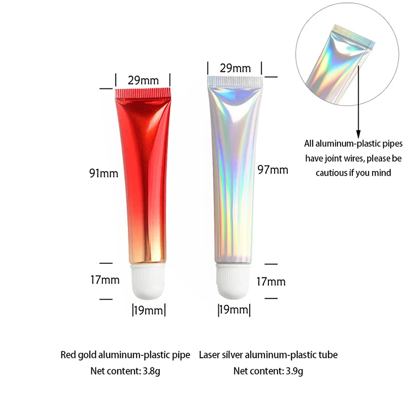 10/20ml Cosmetic Glossy Soft Tubes Matte Lipstick Lipgloss Essence Milk Subpackage Squeeze Bottle Refillable Tubes