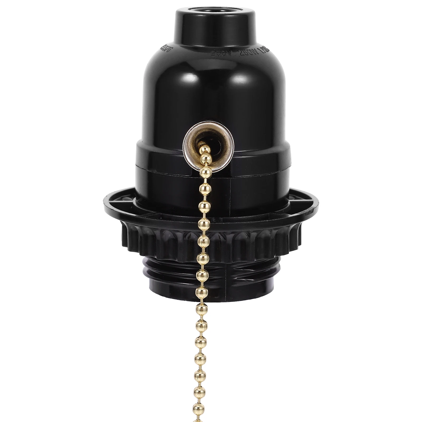 

Lamp Head with Cable Bulb Socket Screw in Light Holder Pull Switch Chain Replacement Sockets