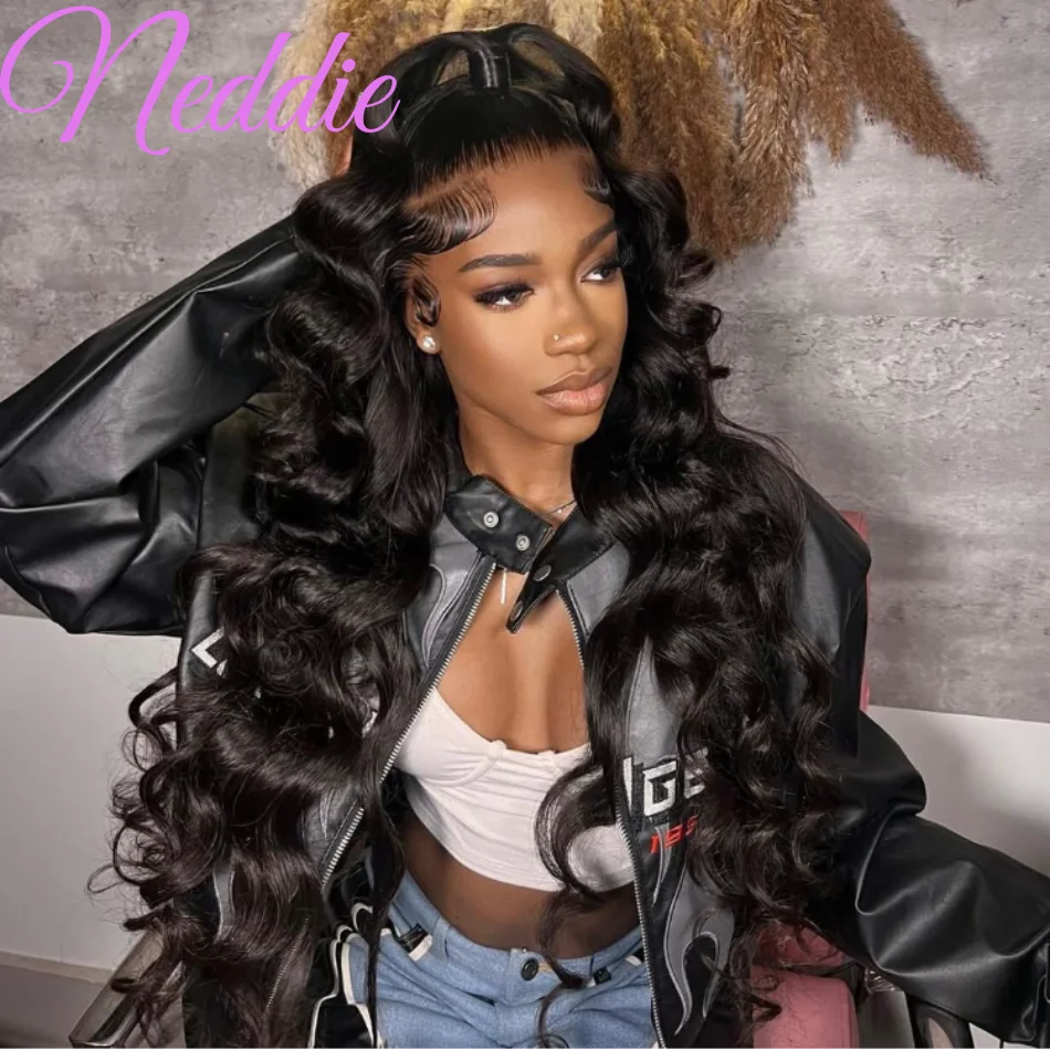 13x6 Natural Body Wave Wig HD Lace Frontal Wig Lace Front Human Hair PrePlucked Wigs 30 32 Inch Brazilian 13x4 Black For Women