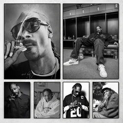 Snoop Dogg Poster Singer Star Music Wall Art Gangsta Rap Hip Hop Rapper Canvas Painting Picture Print for Living Room Home Decor