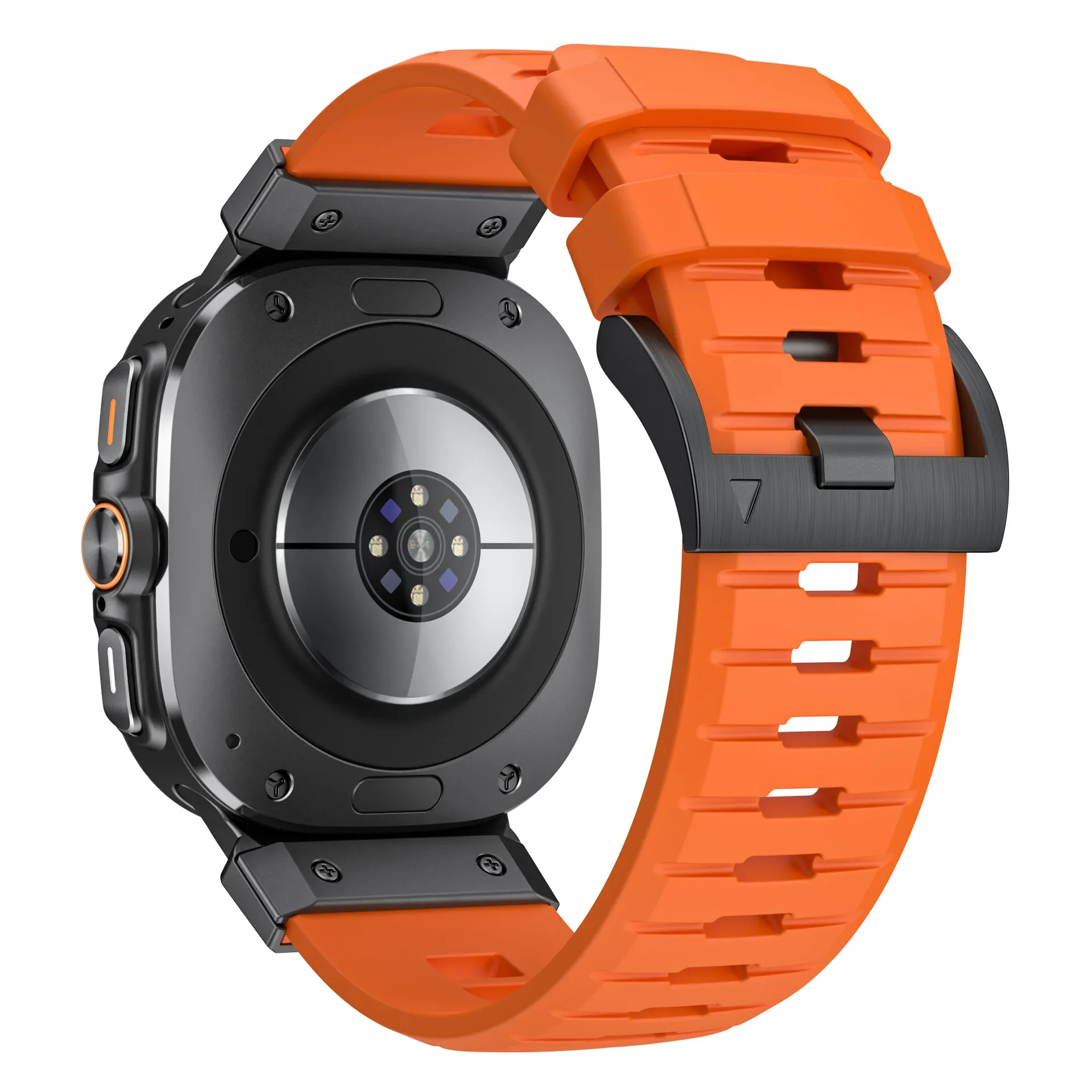 Gelang silikon Mecha tanpa celah, untuk jam Samsung Galaxy Ultra 47mm tali Loop karet untuk GALAXY ULTRA 47MM gelang olahraga Correa