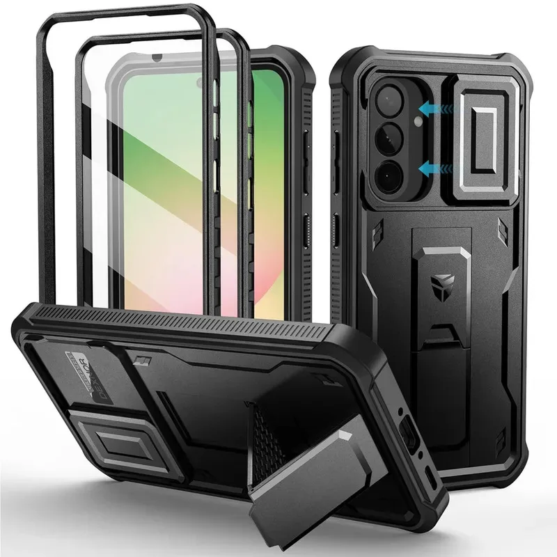 

for Samsung Galaxy A56 5G Case A55 A36 Cover Heavy Duty Protection Shockproof with Screen Protector