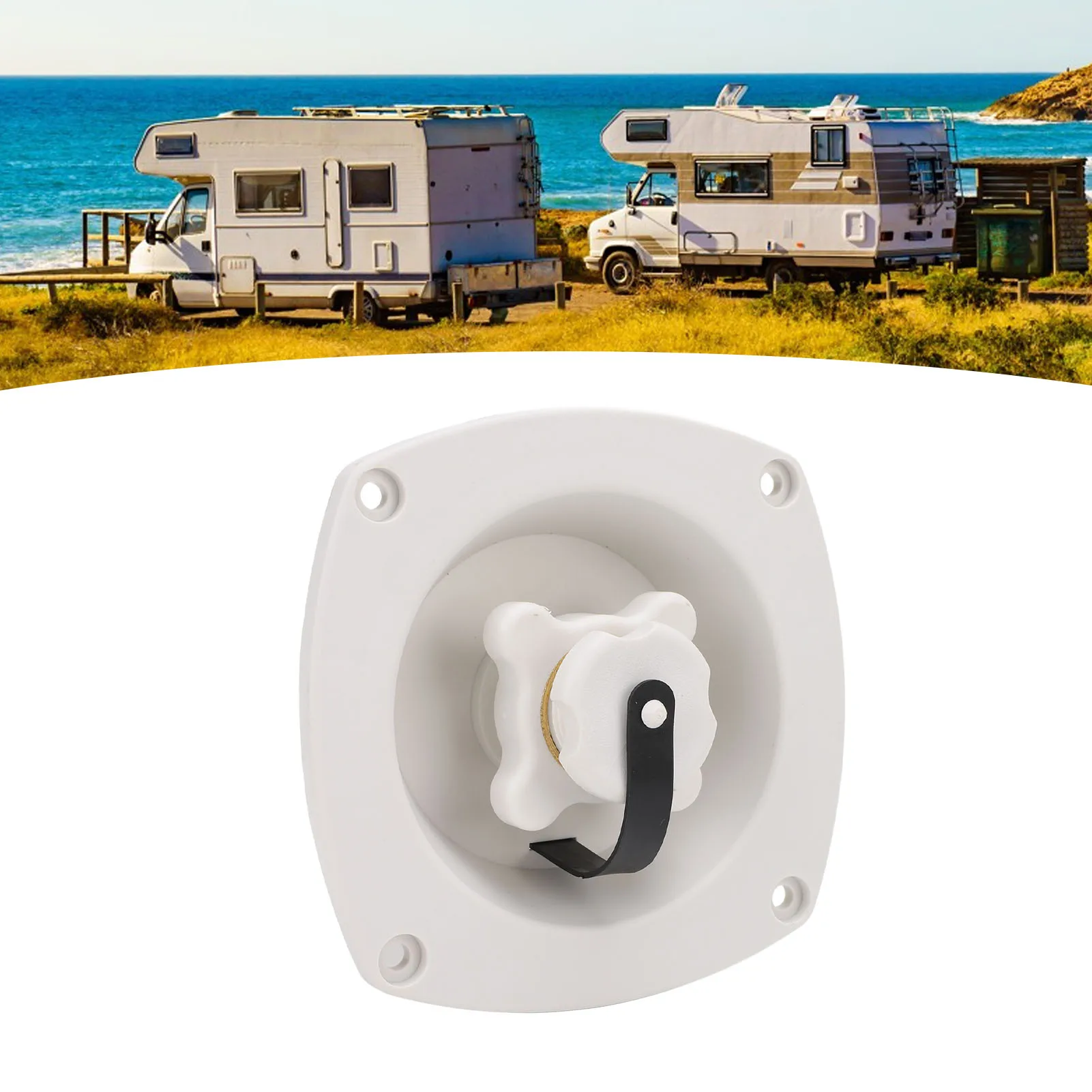 

RV City Water Inlet with Connector Efficient Use Enhanced Safety White City Water Fill Inlet Connector for Motorhome ATV Yacht