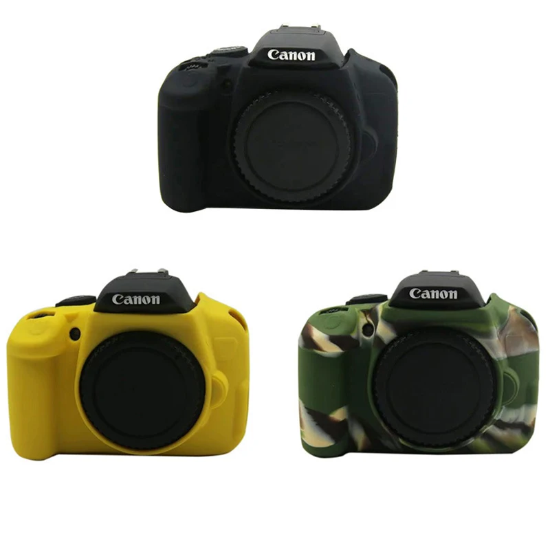 Rubber Silicon Armor Skin Case Cover DSLR Camera Protective Bag for Canon EOS 700D 650D 600D Rebel T3i T4i T5i Kiss X5i X6i X7i
