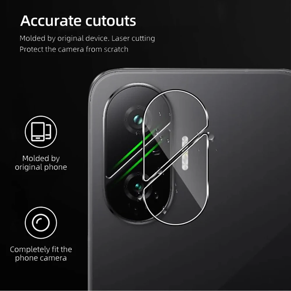 PocoF7 Case 2 قطعة ثلاثية الأبعاد منحني عدسة الكاميرا حامي الزجاج المقسى ل Xiaomi Poco F7 Little F7 F 7 PocoF 7 عدسة حامي الشاشة