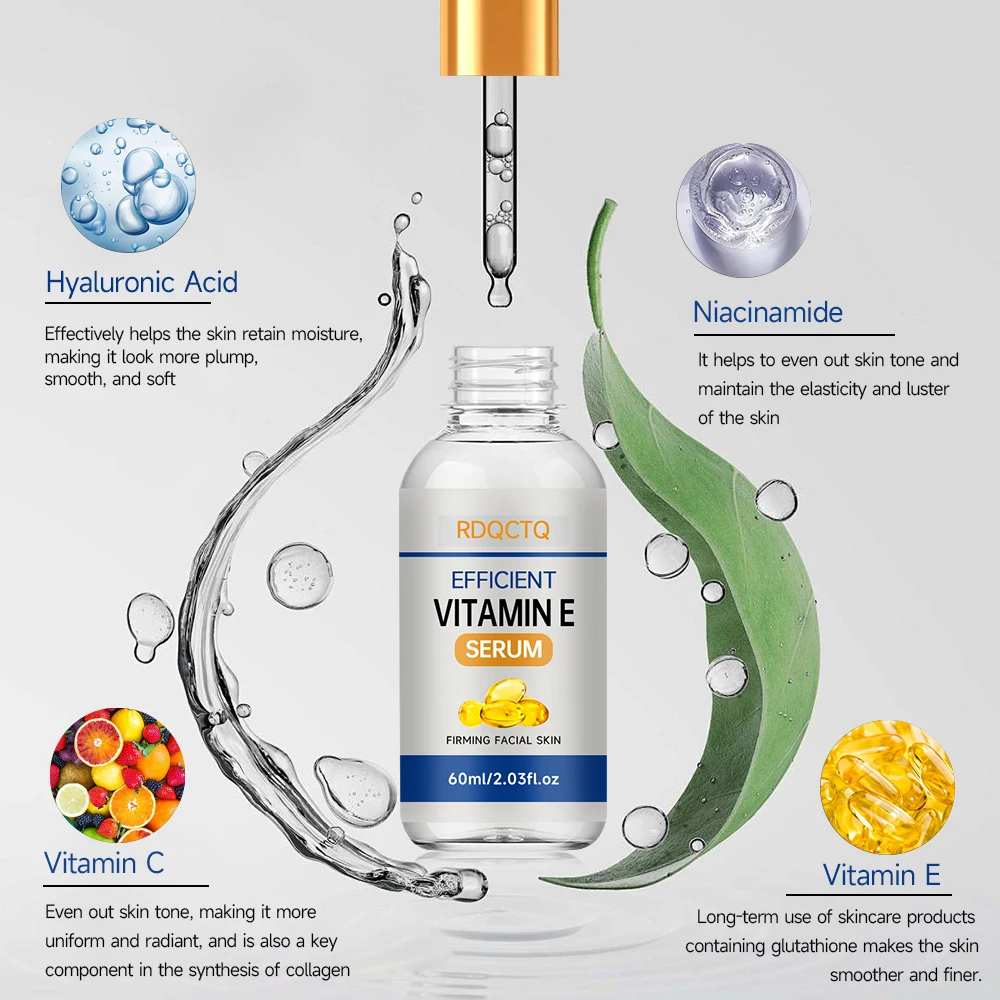 سيروم فيتامين E للوجه - تركيبة لشد البشرة وترطيبها للعناية اليومية بالوجه - جوهر مغذي للبشرة ذات المظهر الصحي #2