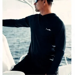 BILLFISH GEAR Hooded Fishing Shirt Outdoor Sunscreen Fishing Clothes Men UV Protection Quick Dry Breathable Jersey