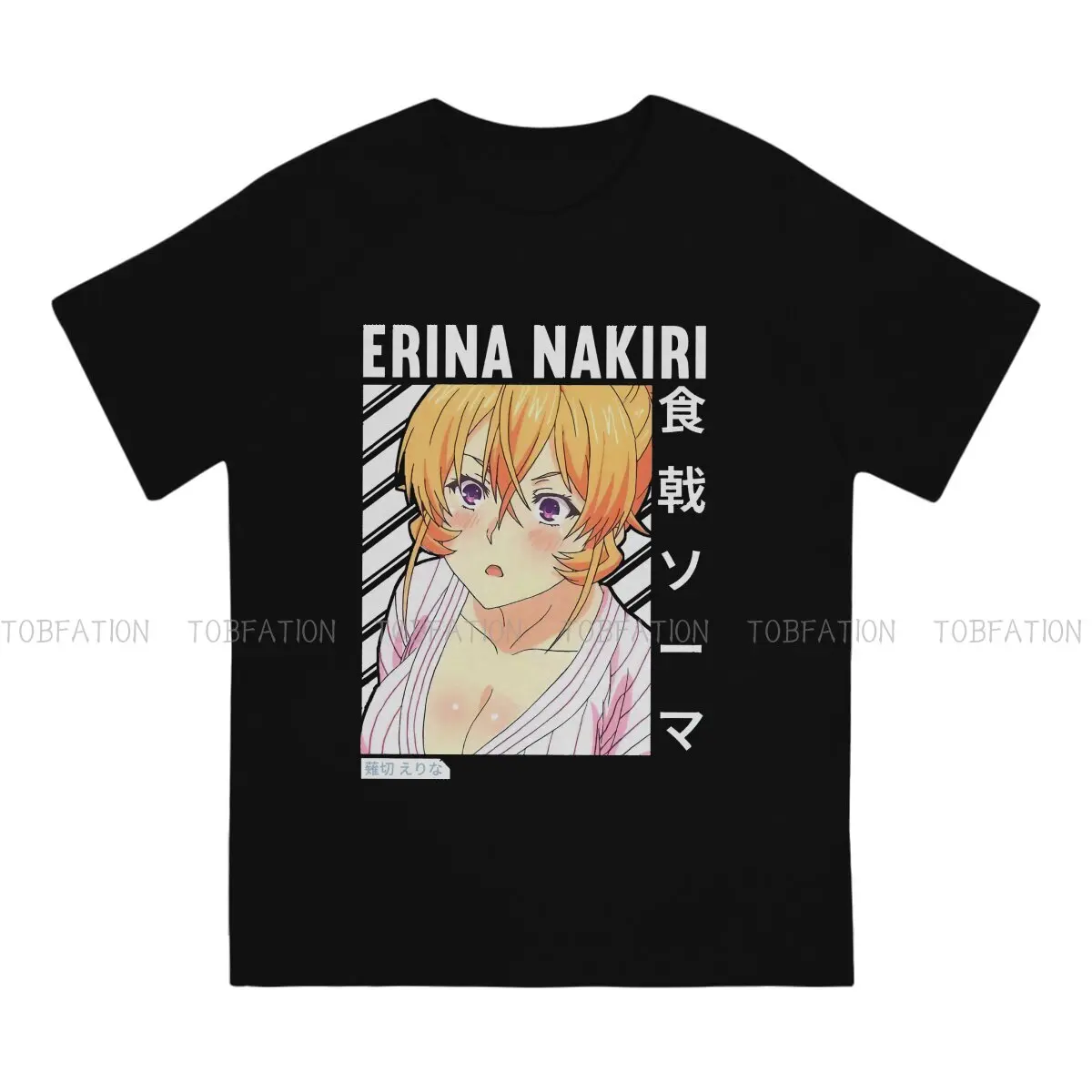 Food Wars Erina Nakiri Tshirt Top Graphic Men Vintage Punk Summer Men's Streetwear Cotton Harajuku T Shirt