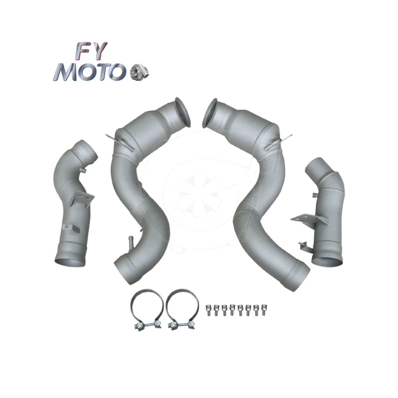 Exhaust Catted Downpipe for GLE63 S W167 C167 GLS63 X167 4.0T 2020+ with OPF with Ceramic Coating