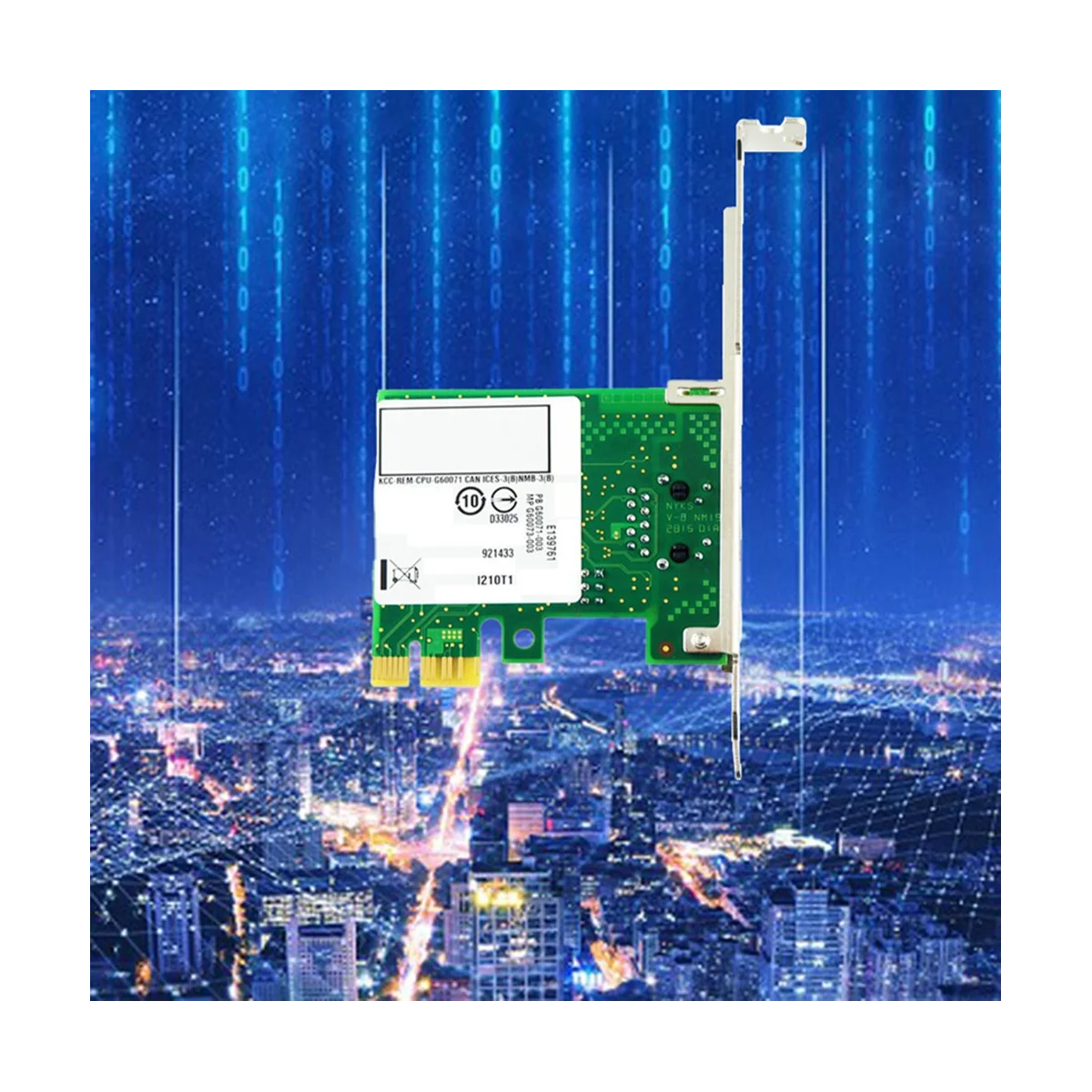 I210-T1 PCI-Ex1 جيجابت منفذ واحد خادم سطح المكتب السلكية بطاقة الشبكة بطاقة شبكة رقاقة I210AT