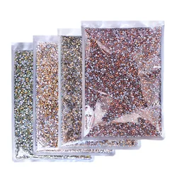 Bulk Big Backage Wholesale Novel Coatings Hot Fix Rhinestone SS6-SS30 Flat Back Crystals Strass Stones Glitters for DIY Clothing