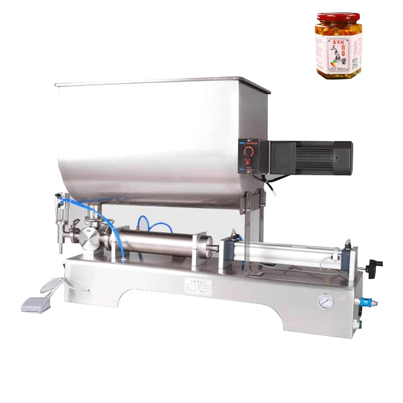 آلة تعبئة معجون هوبر الخلط على شكل حرف U آلة تعبئة الشوكولاتة بزبدة الفول السوداني والشوكولاتة